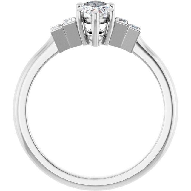 Accented Engagement Ring