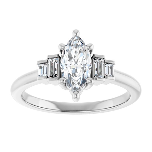 Accented Engagement Ring