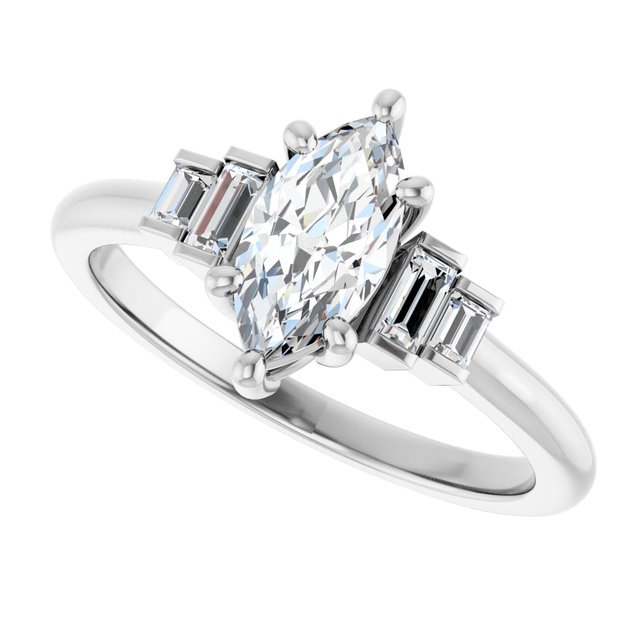 Accented Engagement Ring