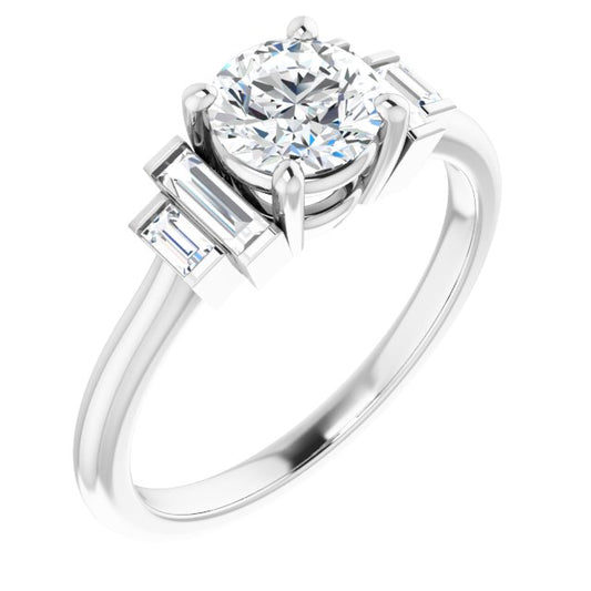 Accented Engagement Ring