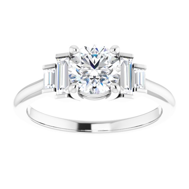 Accented Engagement Ring