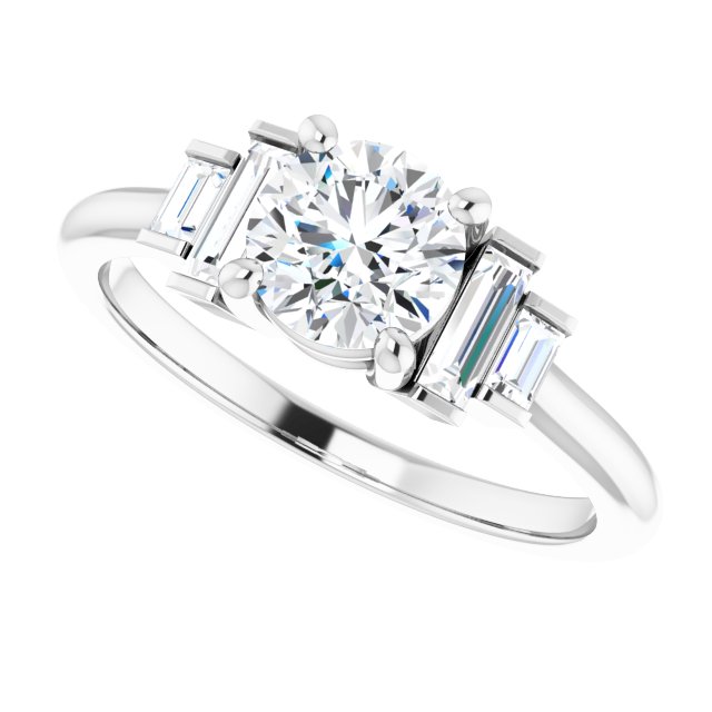 Accented Engagement Ring