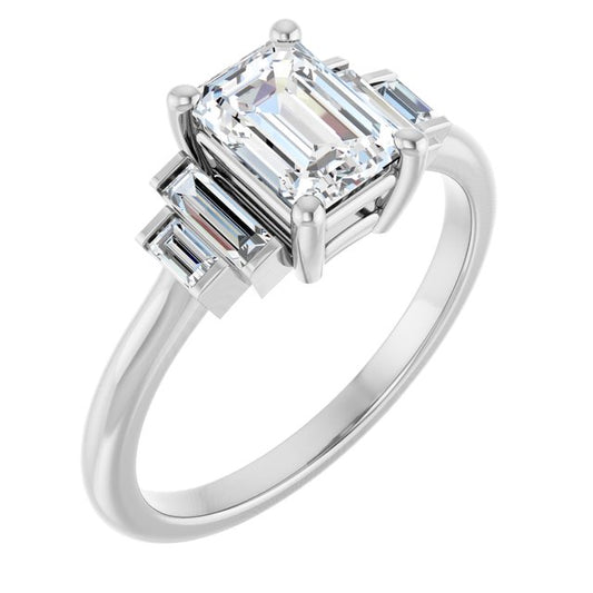 Accented Engagement Ring