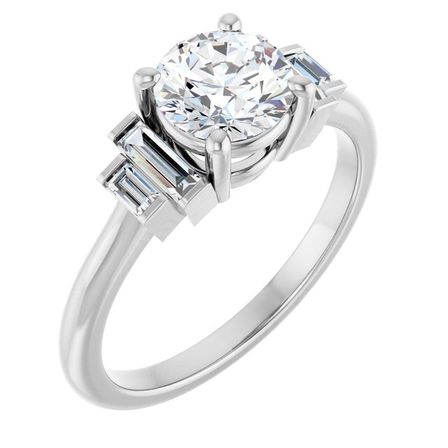 Accented Engagement Ring