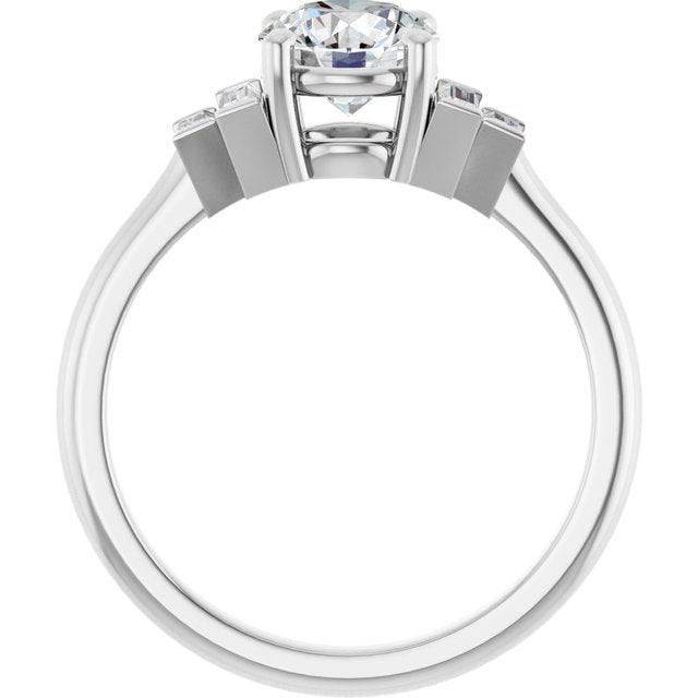 Accented Engagement Ring