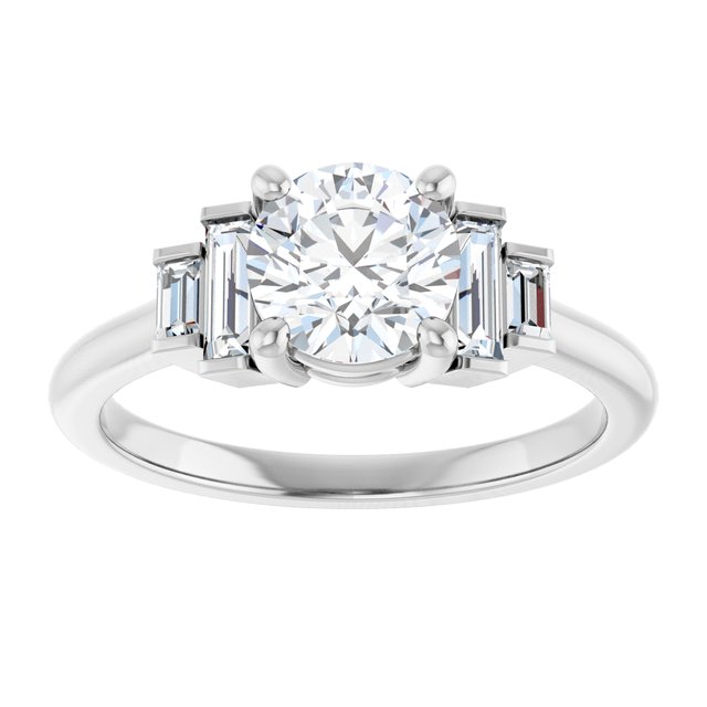 Accented Engagement Ring