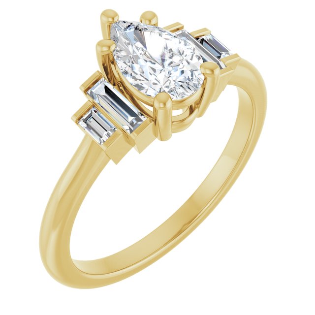 Accented Engagement Ring
