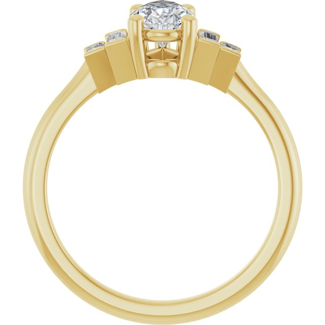 Accented Engagement Ring