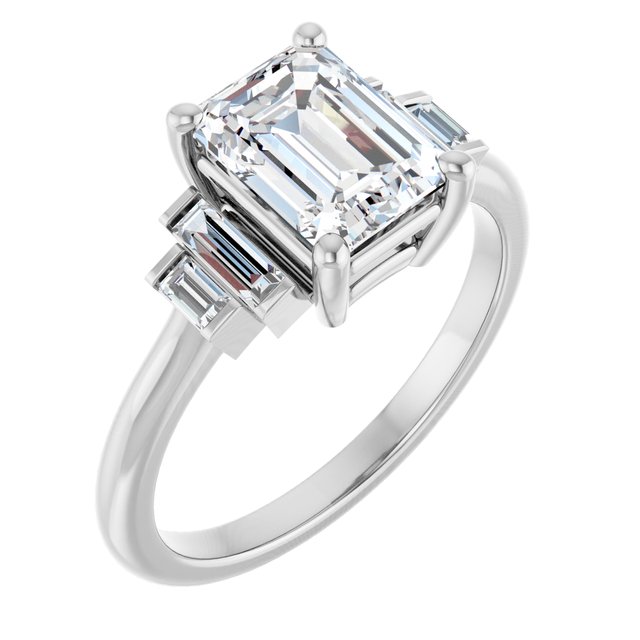 Accented Engagement Ring