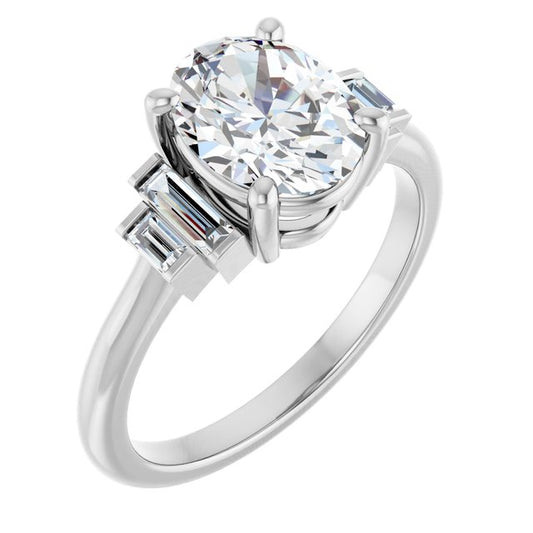 Accented Engagement Ring