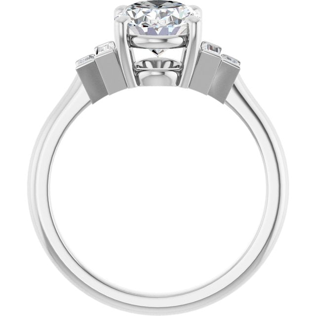 Accented Engagement Ring
