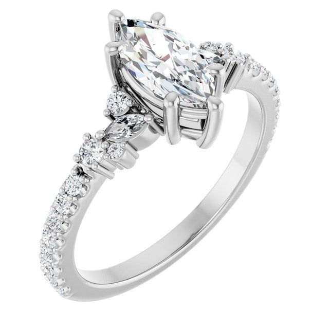 Accented Engagement Ring
