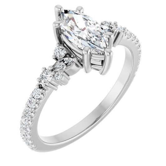 Accented Engagement Ring