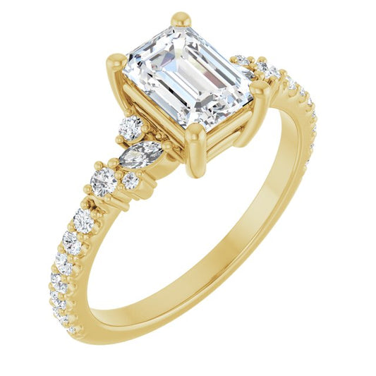 Accented Engagement Ring