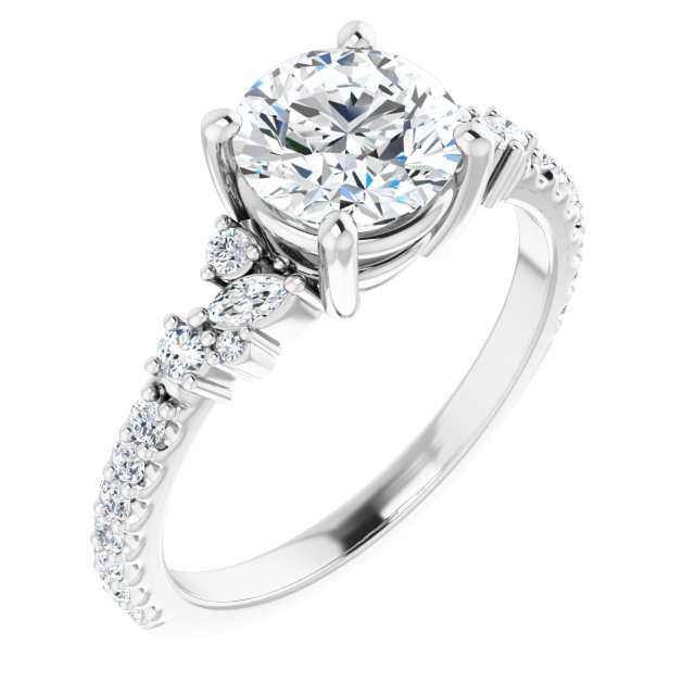 Accented Engagement Ring