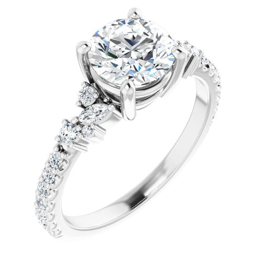 Accented Engagement Ring