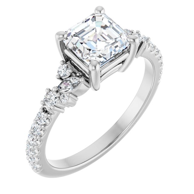 Accented Engagement Ring