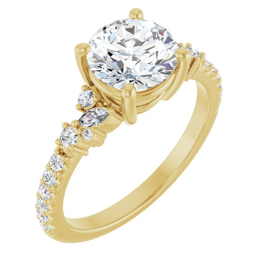 Accented Engagement Ring