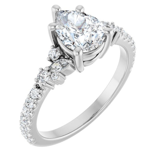 Accented Engagement Ring