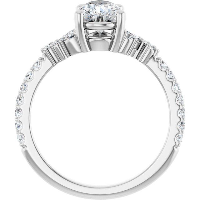 Accented Engagement Ring