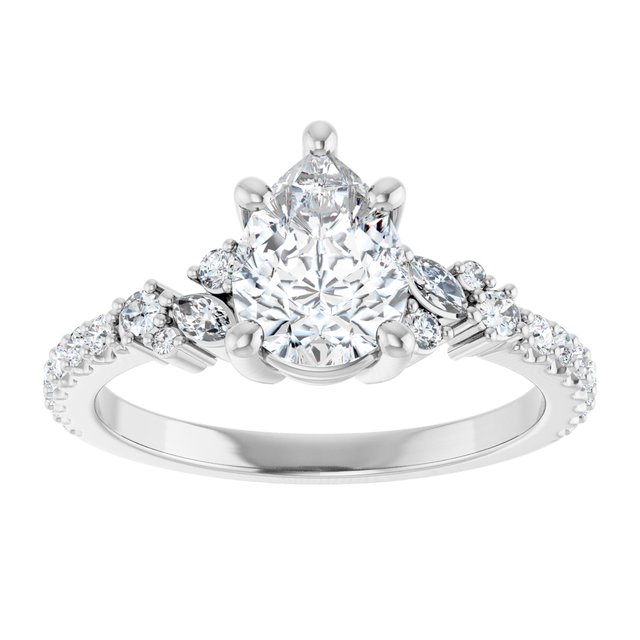 Accented Engagement Ring