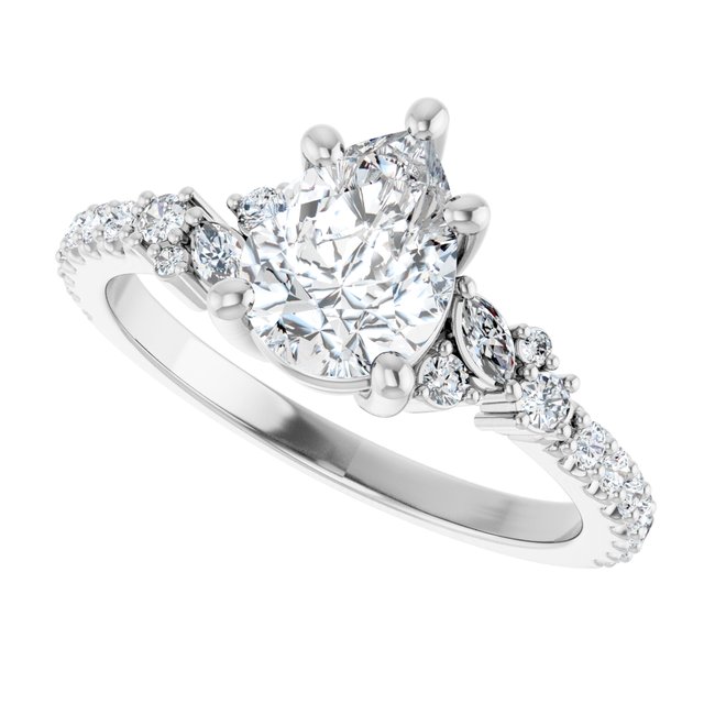 Accented Engagement Ring