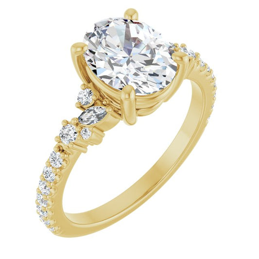 Accented Engagement Ring