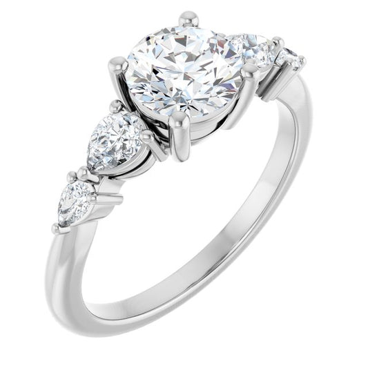 Accented Engagement Ring