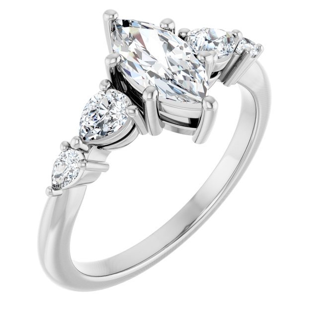 Accented Engagement Ring