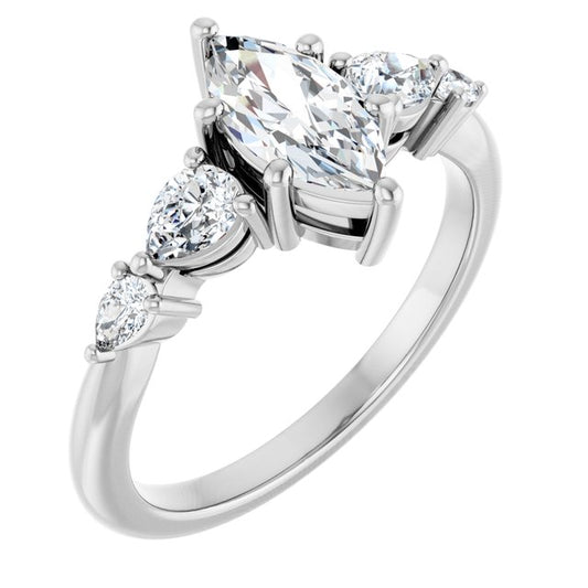 Accented Engagement Ring