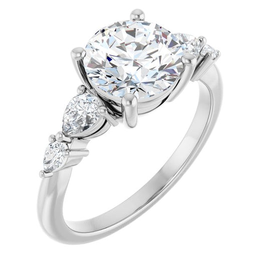 Accented Engagement Ring
