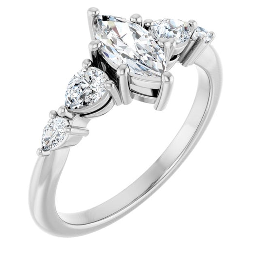 Accented Engagement Ring