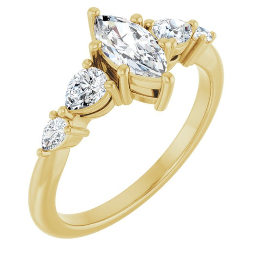 Accented Engagement Ring