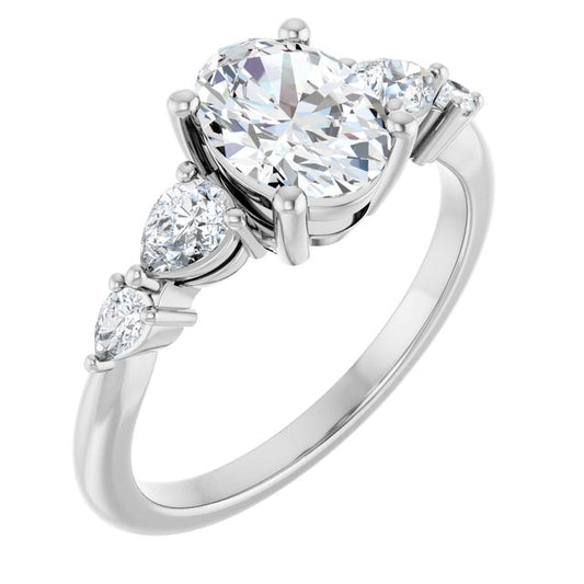 Accented Engagement Ring