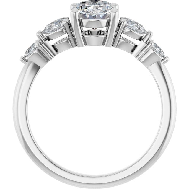Accented Engagement Ring