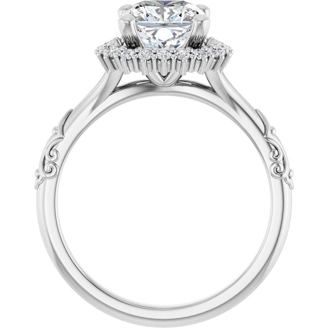Halo-Style Engagement Ring