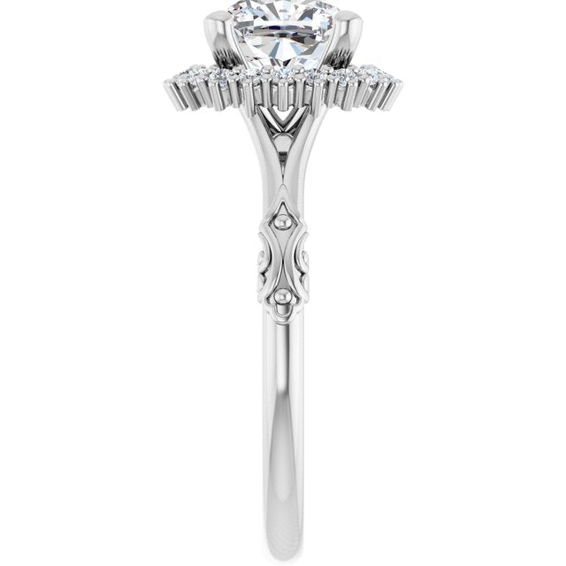 Halo-Style Engagement Ring