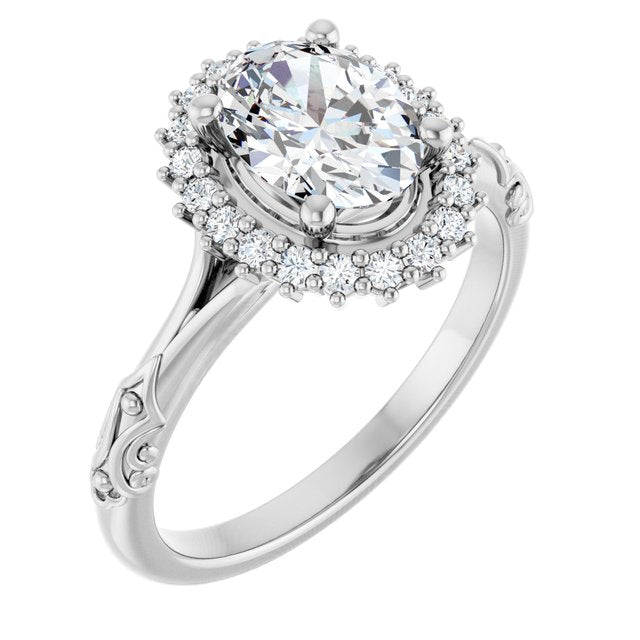 Halo-Style Engagement Ring