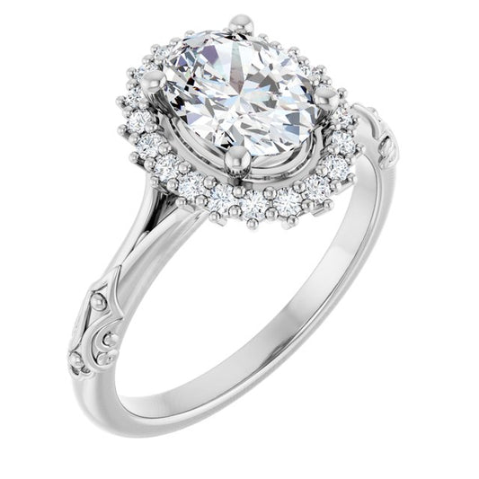 Halo-Style Engagement Ring