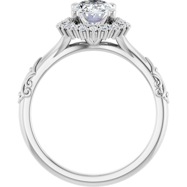 Halo-Style Engagement Ring