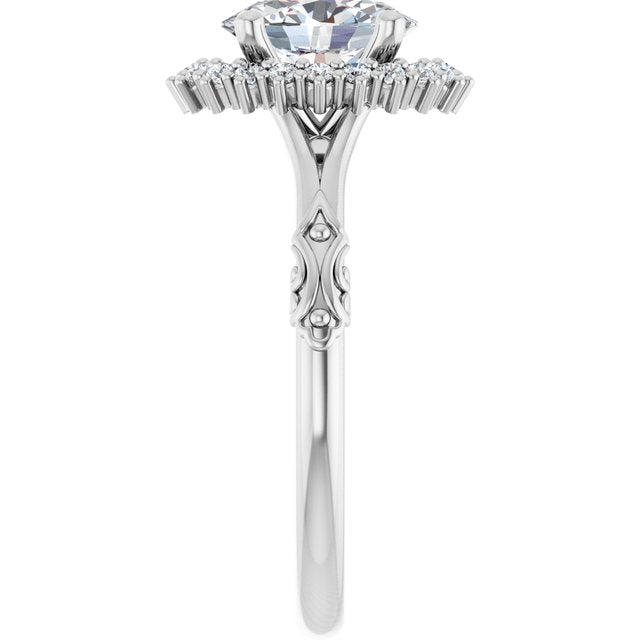 Halo-Style Engagement Ring