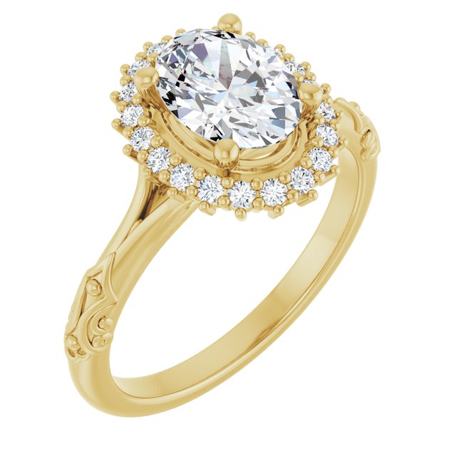 Halo-Style Engagement Ring