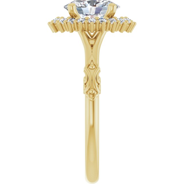 Halo-Style Engagement Ring
