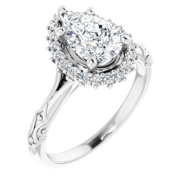 Halo-Style Engagement Ring