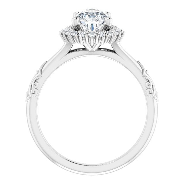 Halo-Style Engagement Ring