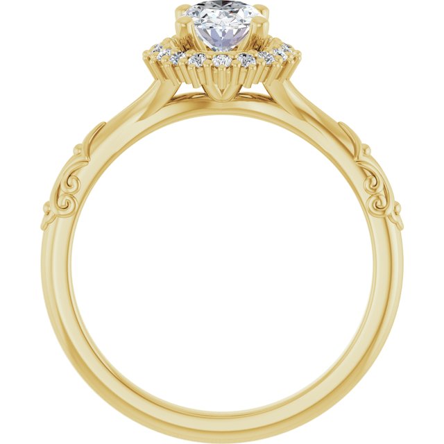 Halo-Style Engagement Ring