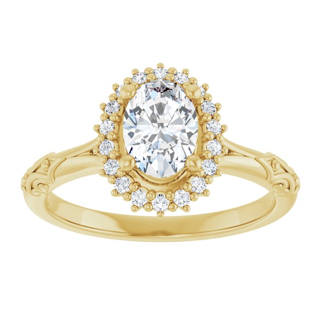 Halo-Style Engagement Ring