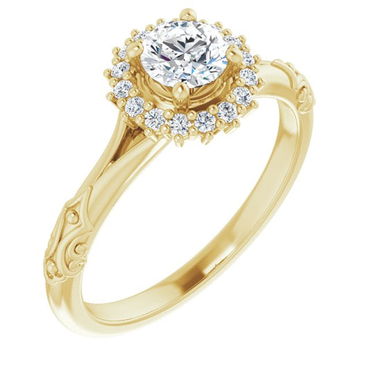 Halo-Style Engagement Ring