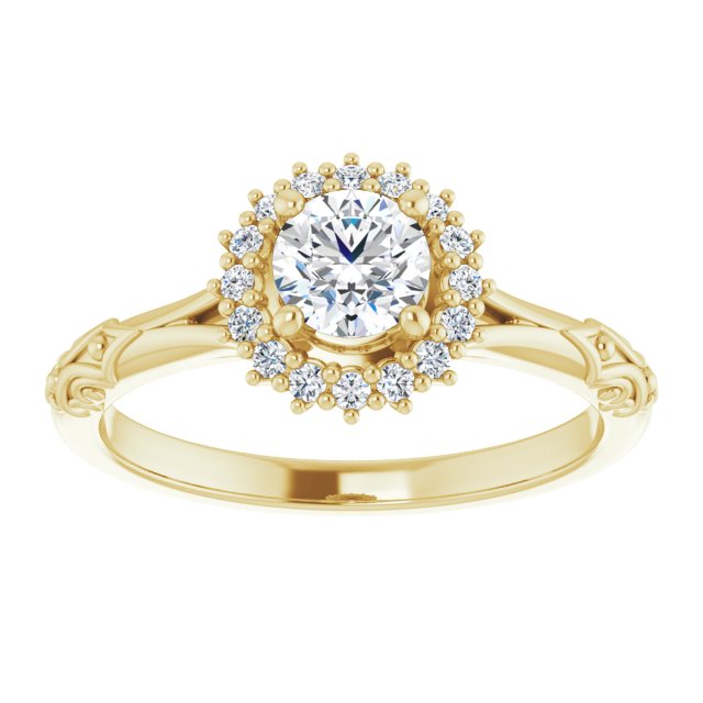 Halo-Style Engagement Ring