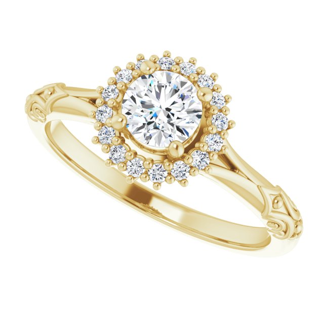 Halo-Style Engagement Ring